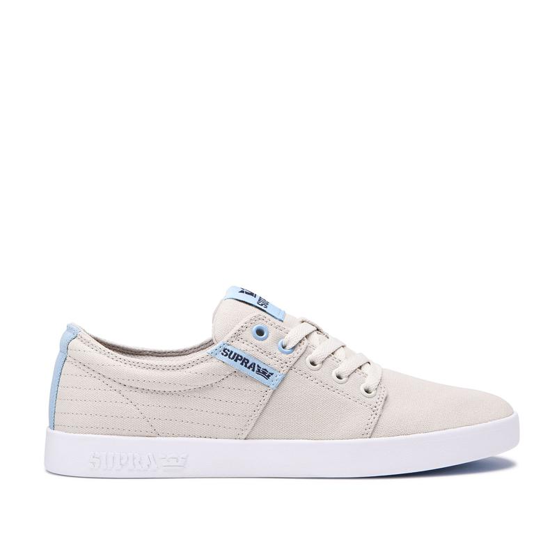 Zapatillas Bajas Supra Argentina Hombre - STACKS II Beige / Azules (XCUWG-2693)